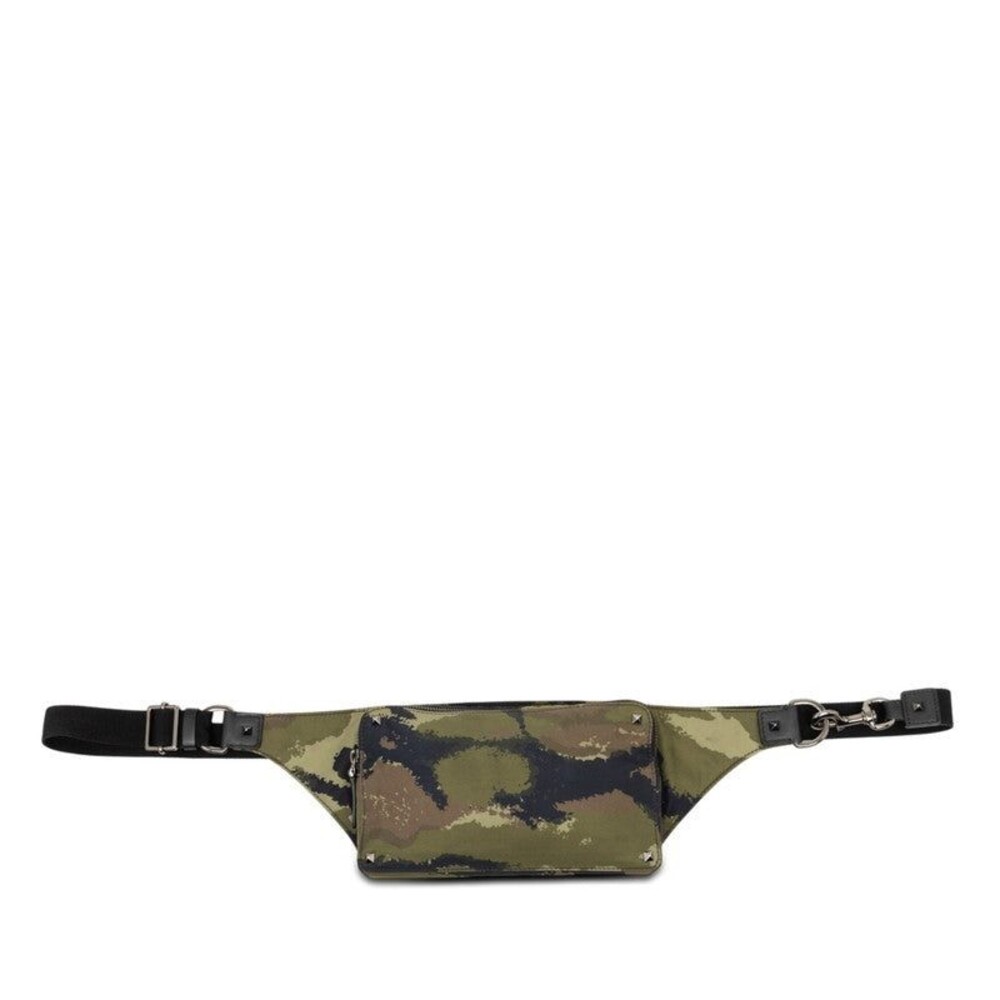 Valentino Rockstud Camouflage Belt Bag Khaki